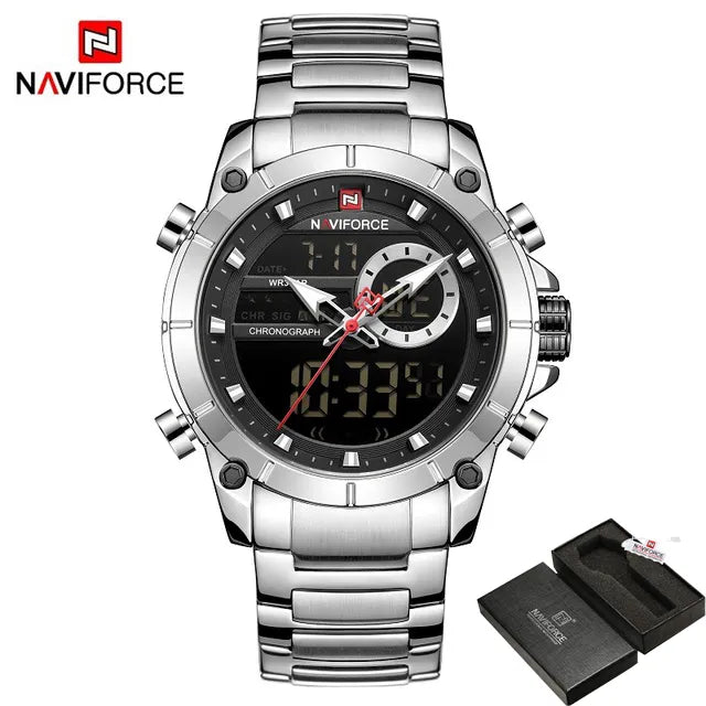 NAVIFORCE Casual Quartz Watch Men by DarkByteGear