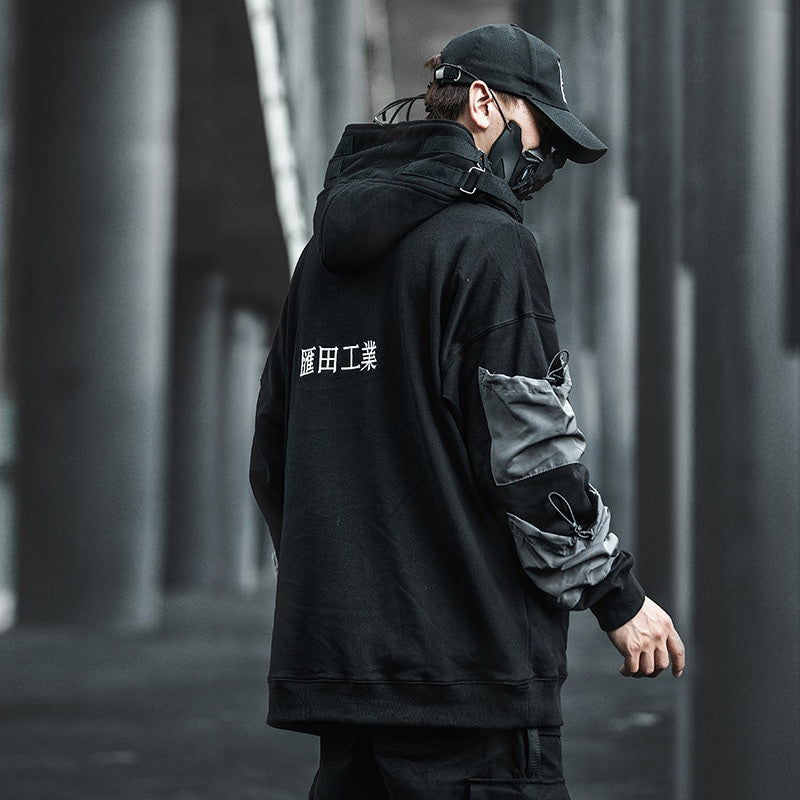 Neo-Tokyo Tech Fusion Techgear Hoodie by DarkByteGear