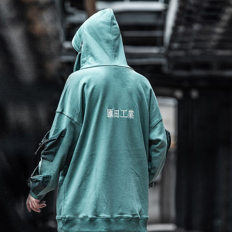 Neo-Tokyo Tech Fusion Techgear Hoodie by DarkByteGear