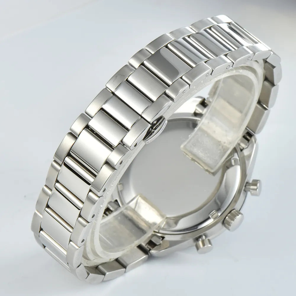 Corgeut 40MM Mens Chronograph Quartz Watch by DarkByteGear