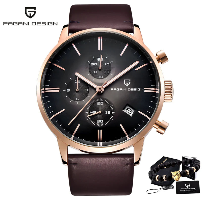 PAGANI DESIGN 2720 Men's Watches Quartz Business watch by DarkByteGear