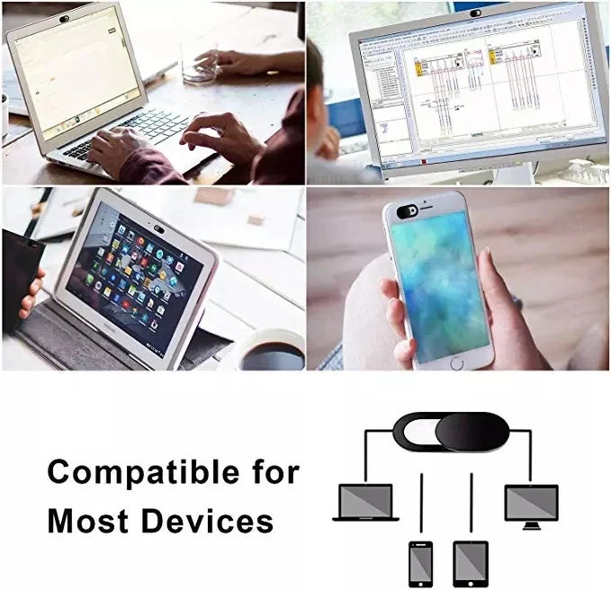1/20PCS Webcam Cover Shutter Magnet Slider Universal Antispy Camera Cover For Web Laptop Ipad Macbook Phone Lens Privacy Sticker by DarkByteGear