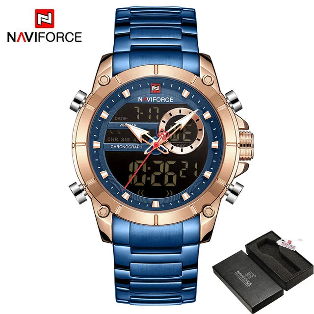 NAVIFORCE Casual Quartz Watch Men by DarkByteGear