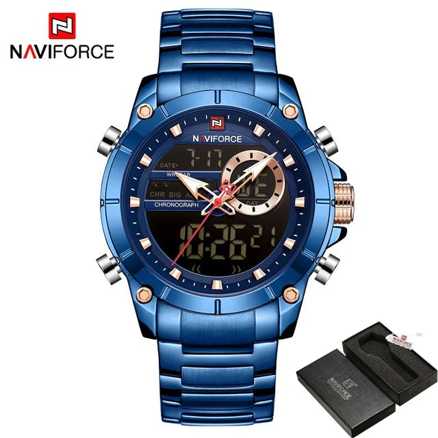 NAVIFORCE Casual Quartz Watch Men by DarkByteGear