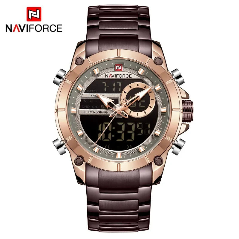NAVIFORCE Casual Quartz Watch Men by DarkByteGear