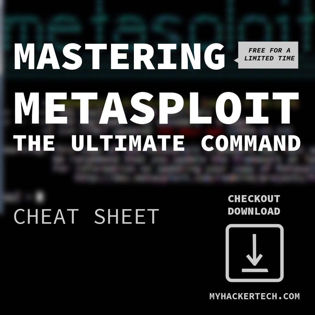 Mastering Metasploit: The Ultimate Command Cheat Sheet by DarkByteGear