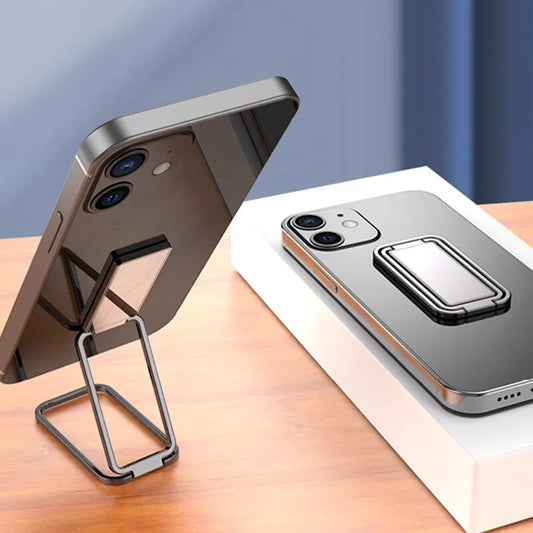 Metal Universal Finger Ring Phone Holder Stand Bracket Mini Phone Holder 360 Degree Rotating for Mobile Phone Pad Back Sticker by DarkByteGear