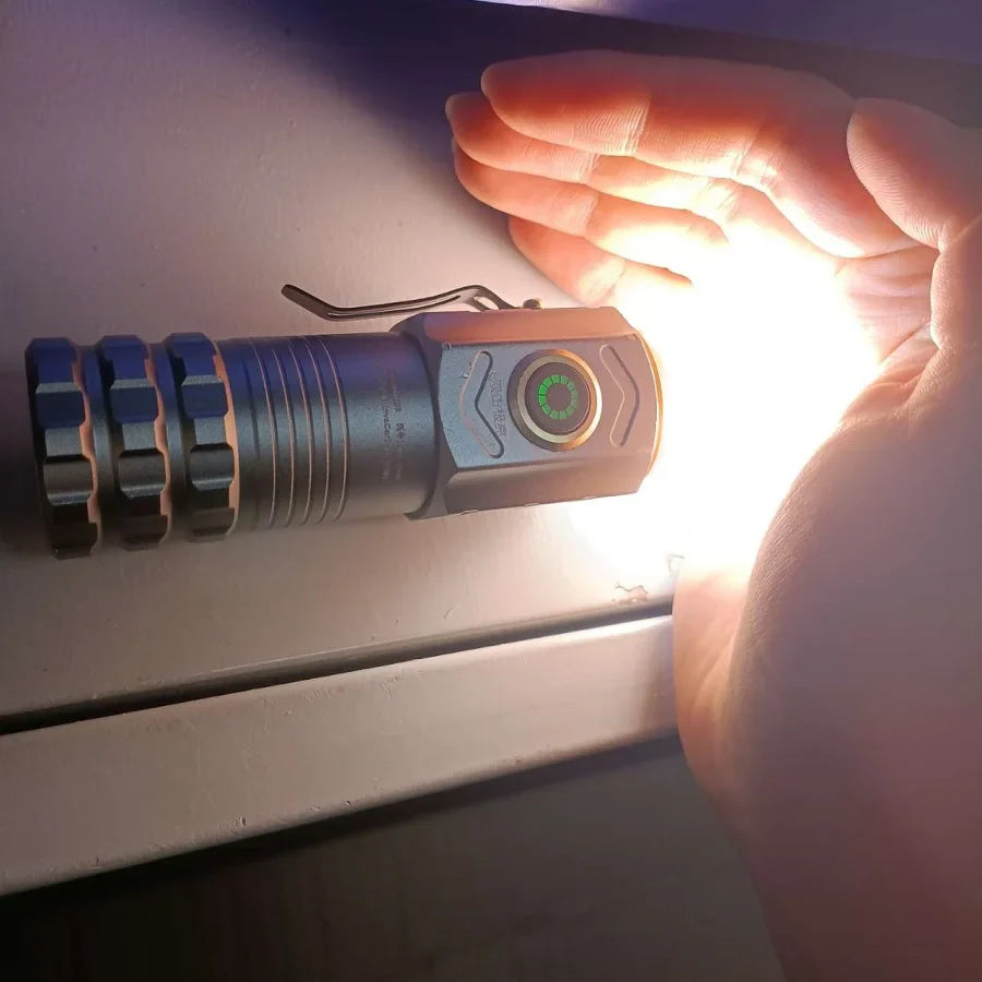 2024 New Led Mini Flashlight 18500 Ultra Powerful Led Torch 3 Core LED Mini Tactical Flashlight 30000 High Power Led Flashlight by DarkByteGear
