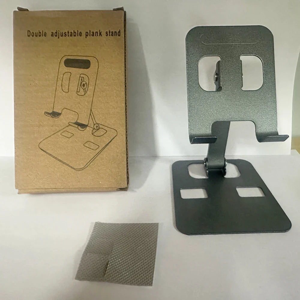 Universal Aluminum Alloy Foldable Desk Phone Holder Mount Stand For iPhone 15 14 Mobile Phone Holder Tablet Desktop Metal Holder by DarkByteGear