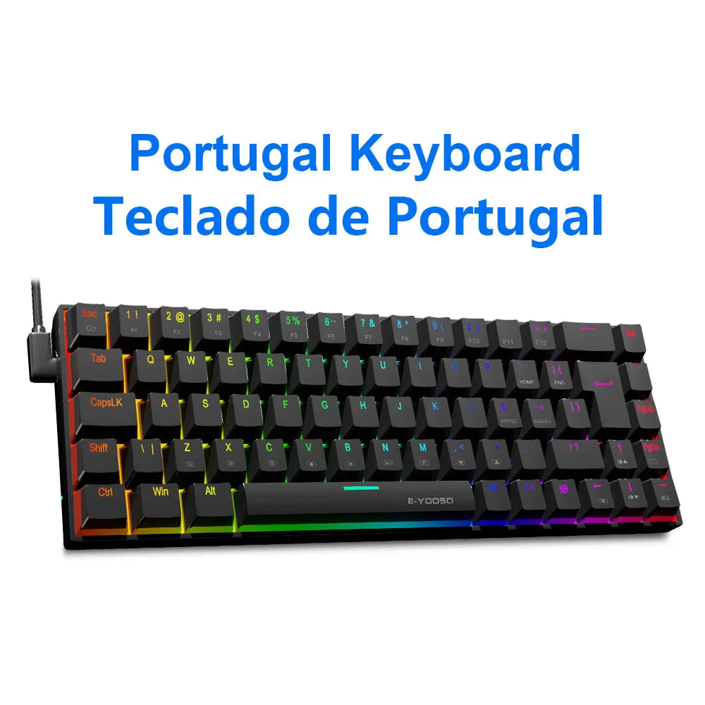 E-YOOSO Z686 RGB USB 60% Mini slim Mechanical Wired Keyboard by DarkByteGear