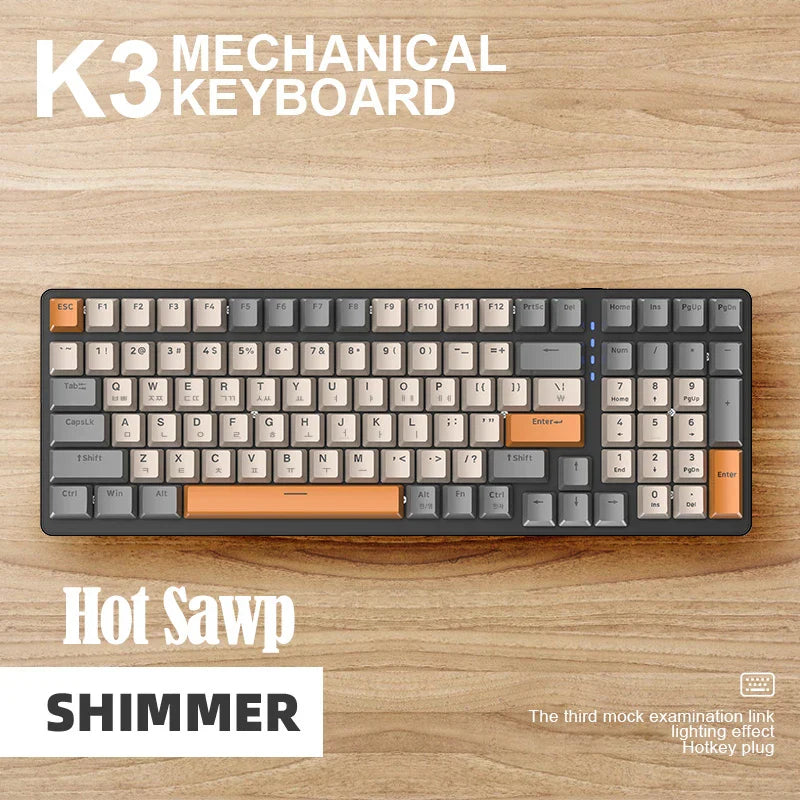 K3 Wired Mechanical Gaming Keyboard Backlight Gamer Keyboard by DarkByteGear
