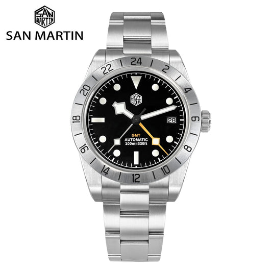 San Martin NH34 39mm BB GMT Watch by DarkByteGear
