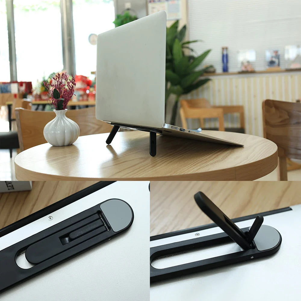 Universal Laptop Riser Stand for Macbook Pro 13 15 Air Lenovo Samsung Notebook Cooling Pad Invisible Laptop Bracket Stands by DarkByteGear