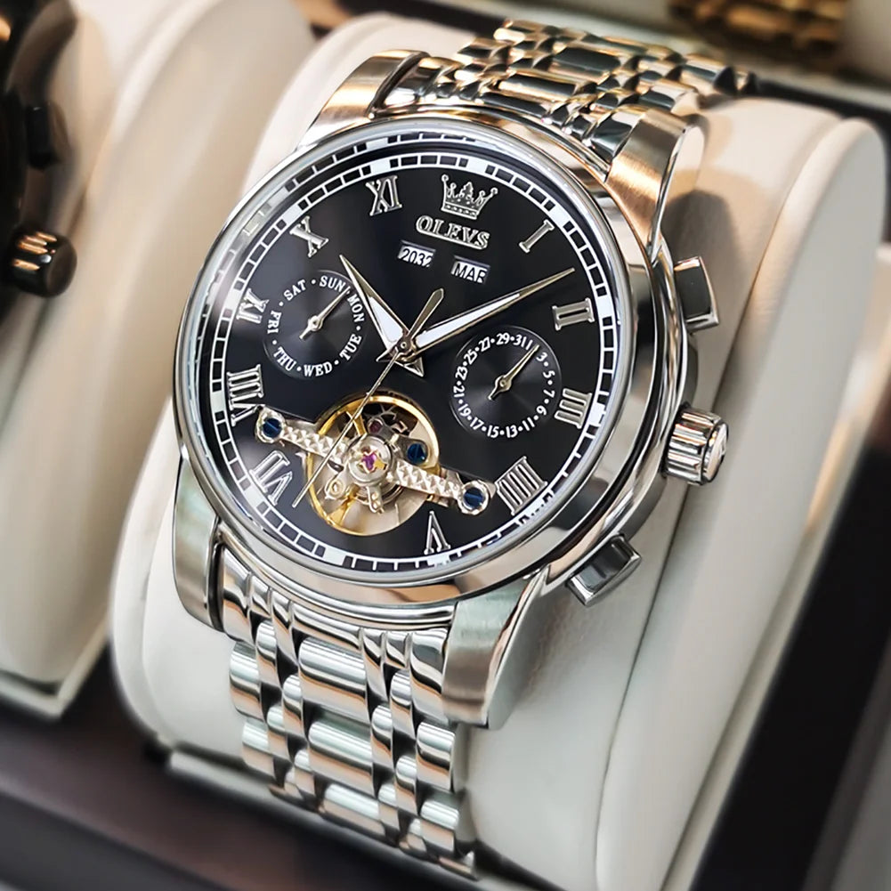 OLEVS Automatic Mechanical Men Watches by DarkByteGear
