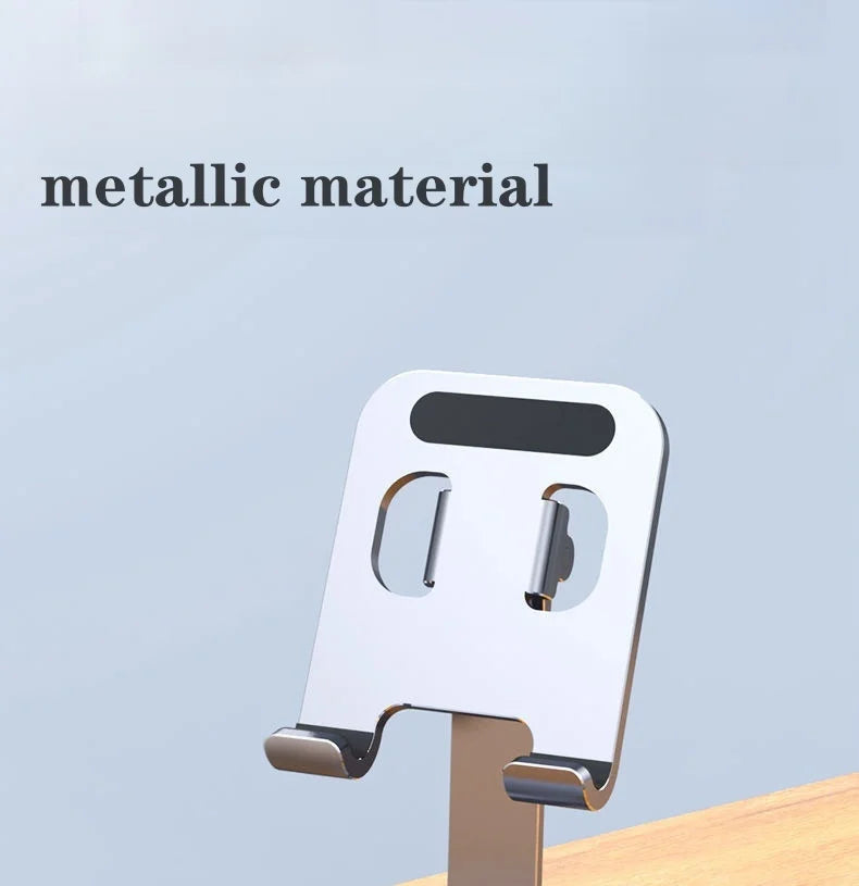 Folding Portable Desktop Metal Mobile Phone Stand Desk Lazy Stand Universal Support Stand for Mobile Phones and Tablets by DarkByteGear