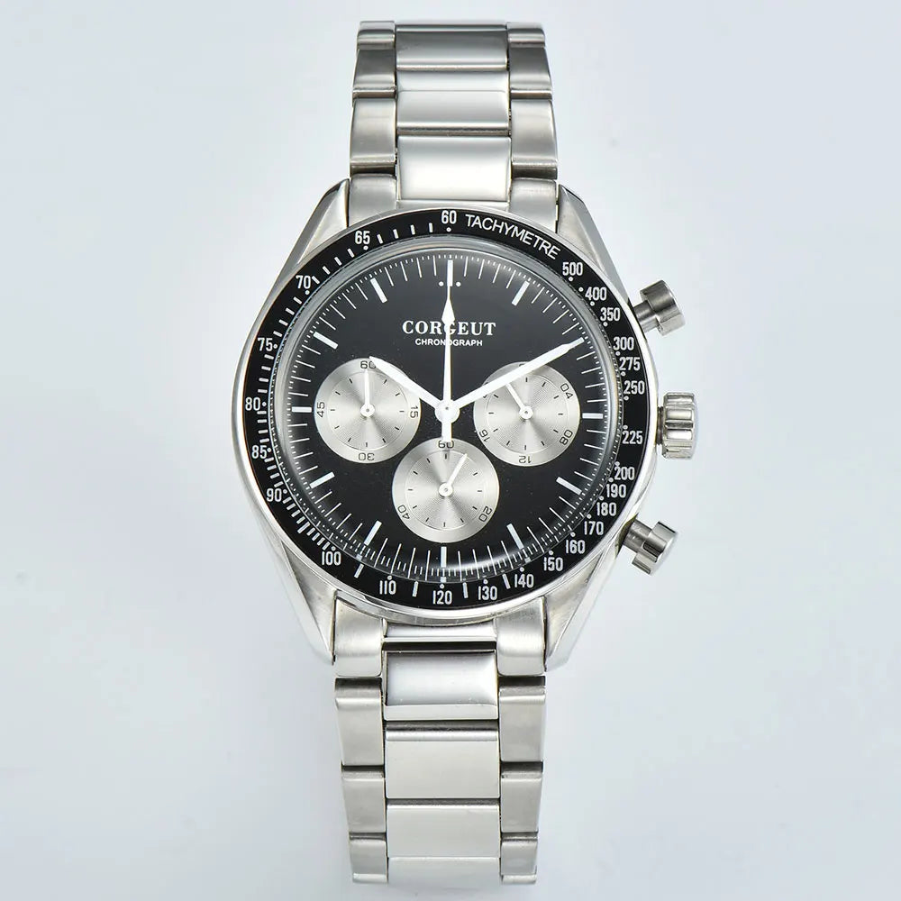 Corgeut 40MM Mens Chronograph Quartz Watch by DarkByteGear