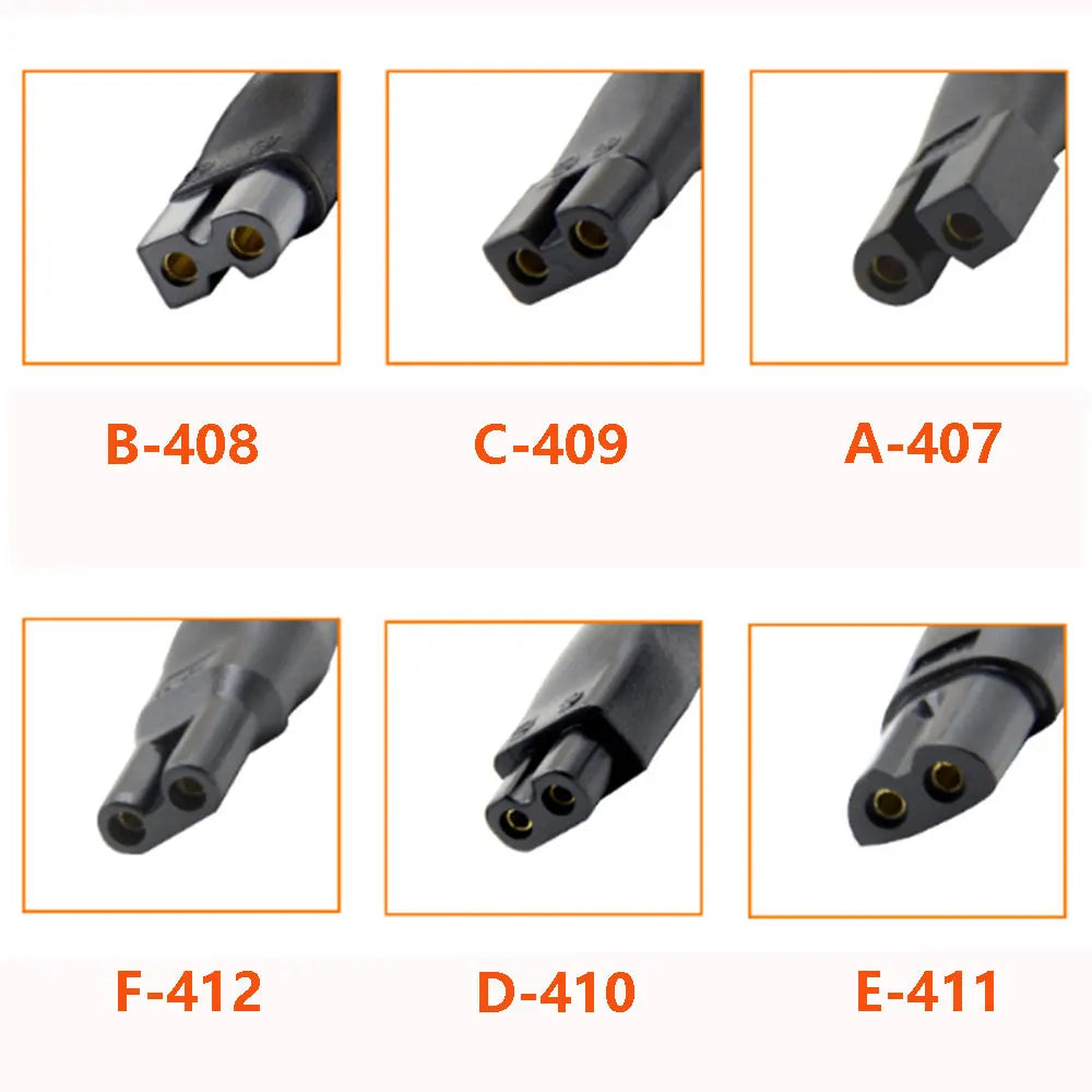 DC 5.5 * 2.1mm to 1.8/2.35 double hole multi-function charging adapter is used for Hair clipper, shaver and charging line adapte by DarkByteGear