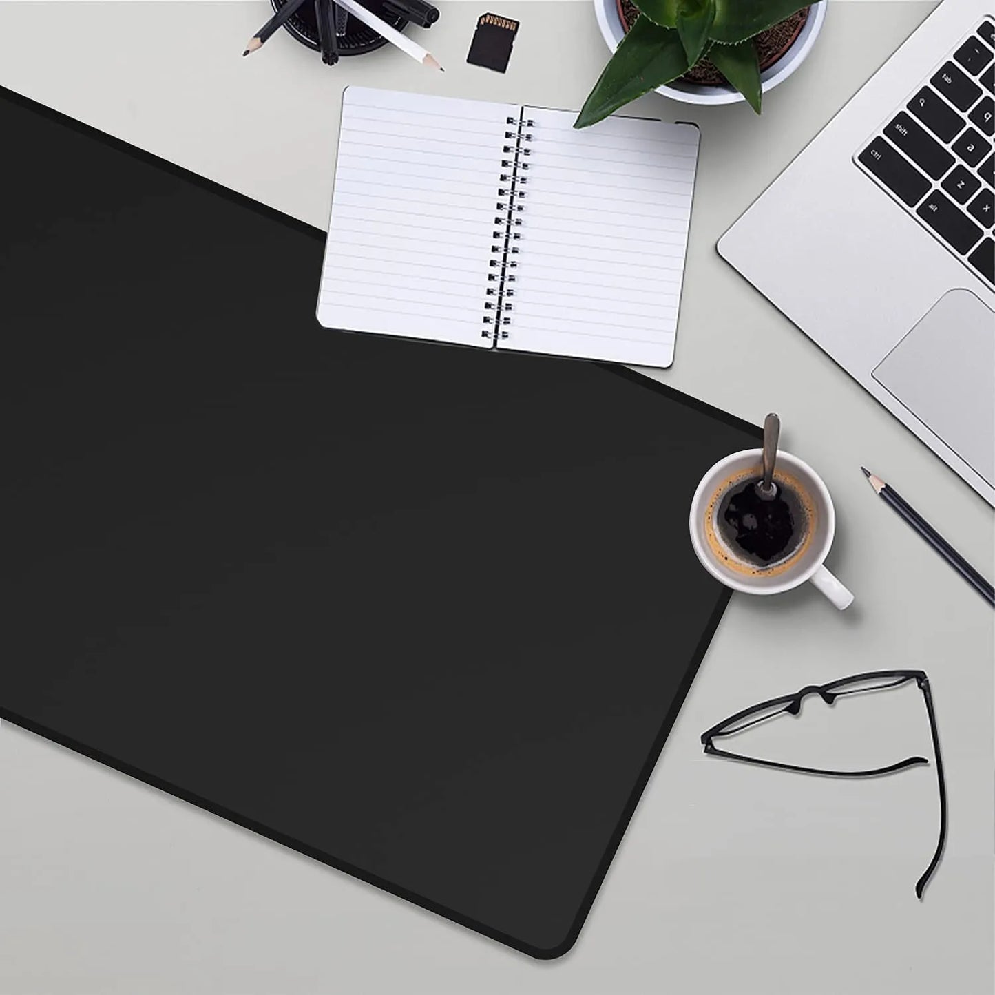 XXL Black Mouse Pad Gaming by DarkByteGear
