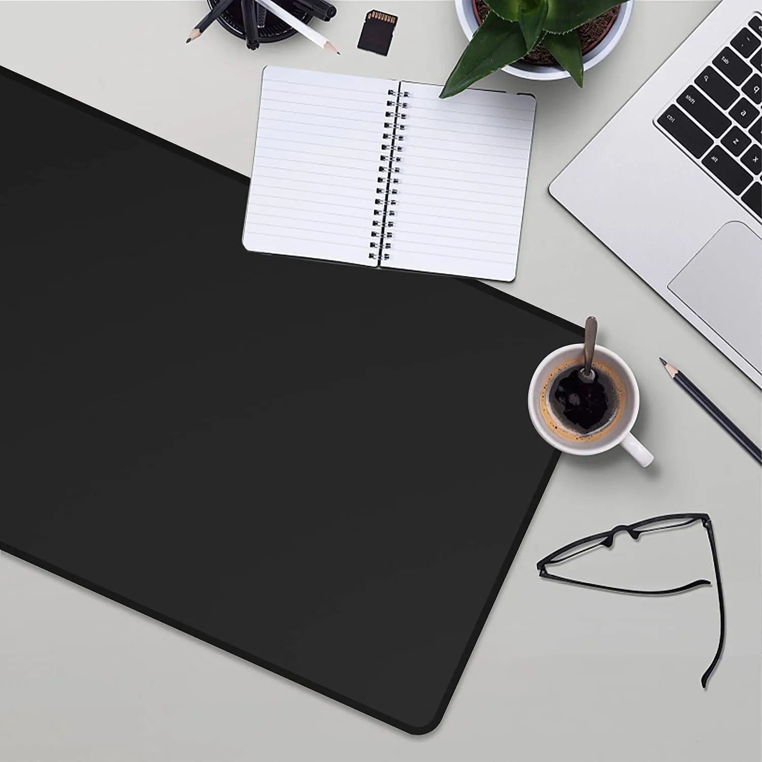 XXL Black Mouse Pad Gaming by DarkByteGear