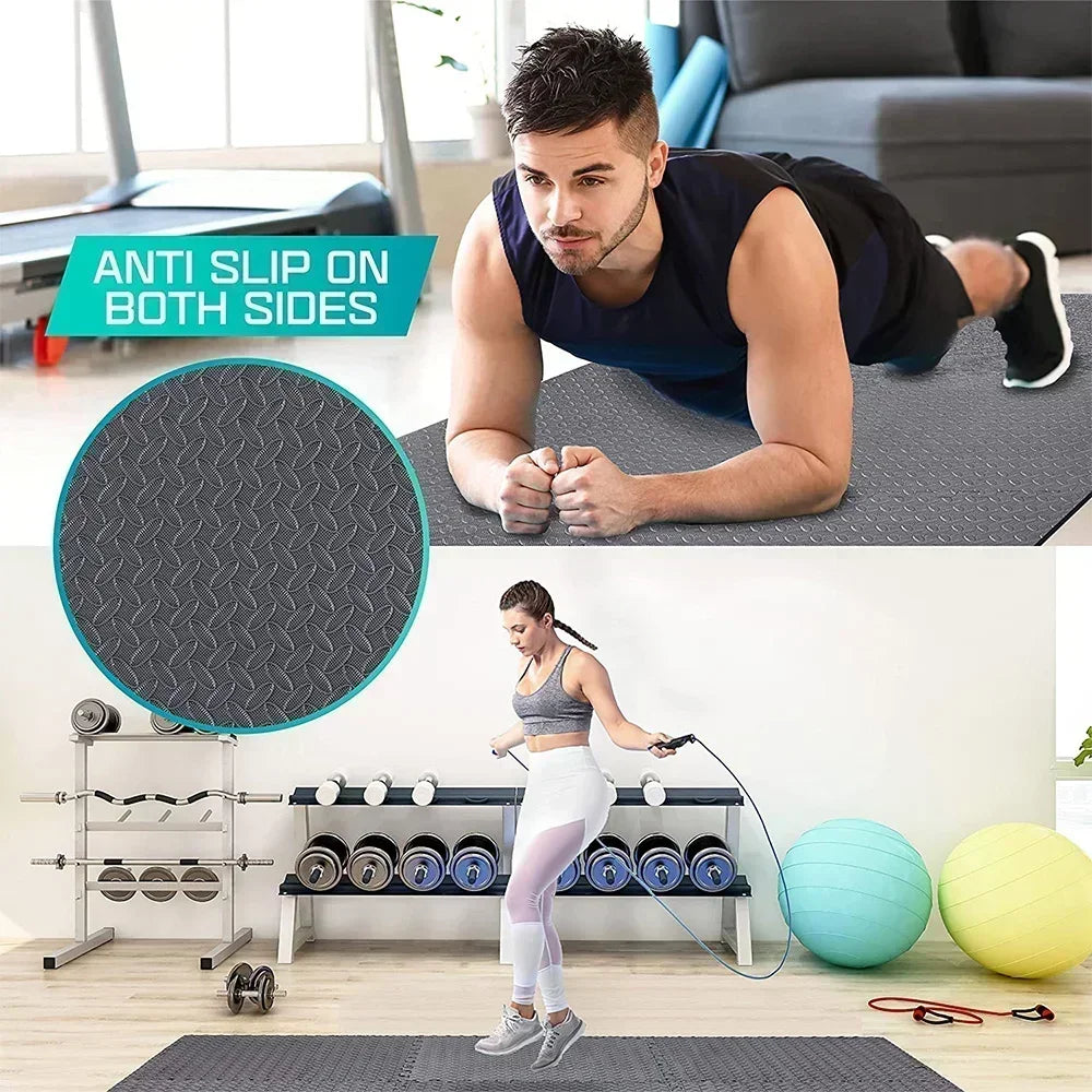 4~20Pcs Puzzle Fitness Mat, Eva Interlocking Foam Floor Tiles for Home Gym, Home Gym Equipment Mat, Non-Slip Floor Mat for Kids by DarkByteGear