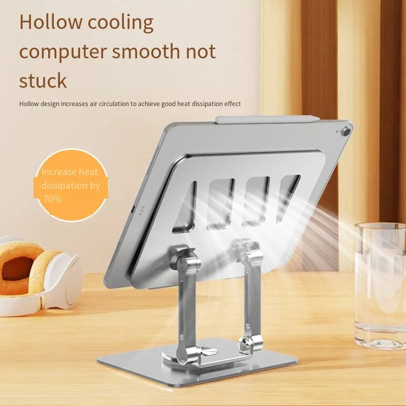 Laptop Stand Adjustable Aluminum Alloy Notebook Tablet Stand Up to 17 Inch Laptop Portable Fold Holder Cooling Bracket Support by DarkByteGear