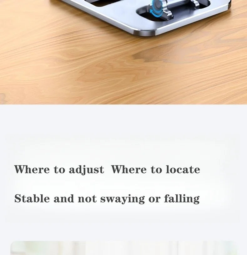 Folding Portable Desktop Metal Mobile Phone Stand Desk Lazy Stand Universal Support Stand for Mobile Phones and Tablets by DarkByteGear