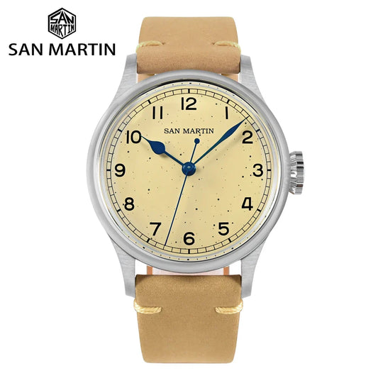 San Martin Vintage Men Pilot Watch by DarkByteGear
