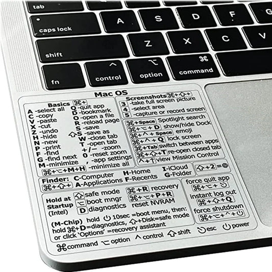 Reference Keyboard Shortcut Stickers Adhesive For PC Laptop Desktop Short Cut Sticker for Apple Mac Chromebook Window Photoshop by DarkByteGear