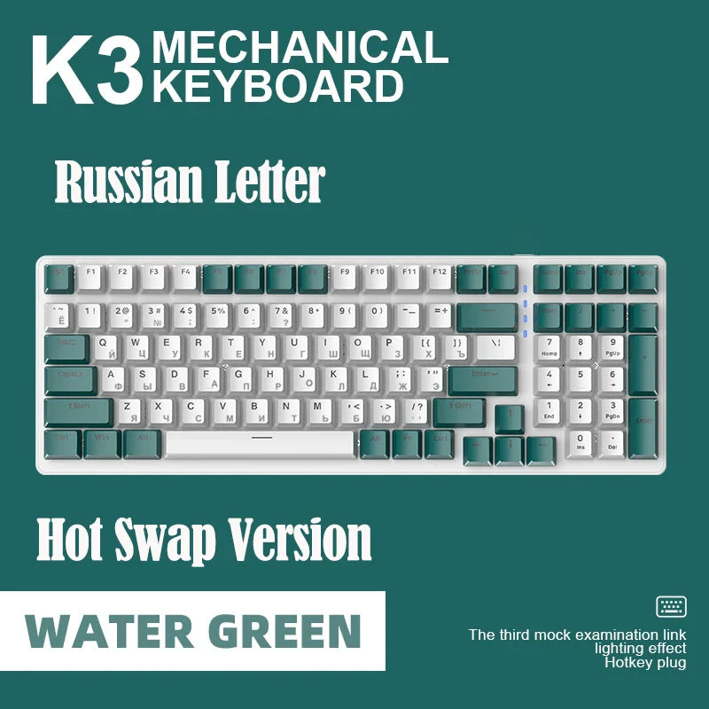 K3 Wired Mechanical Gaming Keyboard Backlight Gamer Keyboard by DarkByteGear
