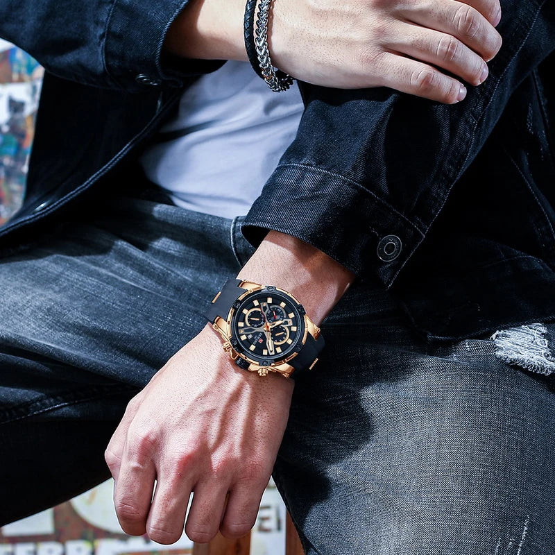 2023 New REWARD Mens Watches Blue Waterproof Watch by DarkByteGear