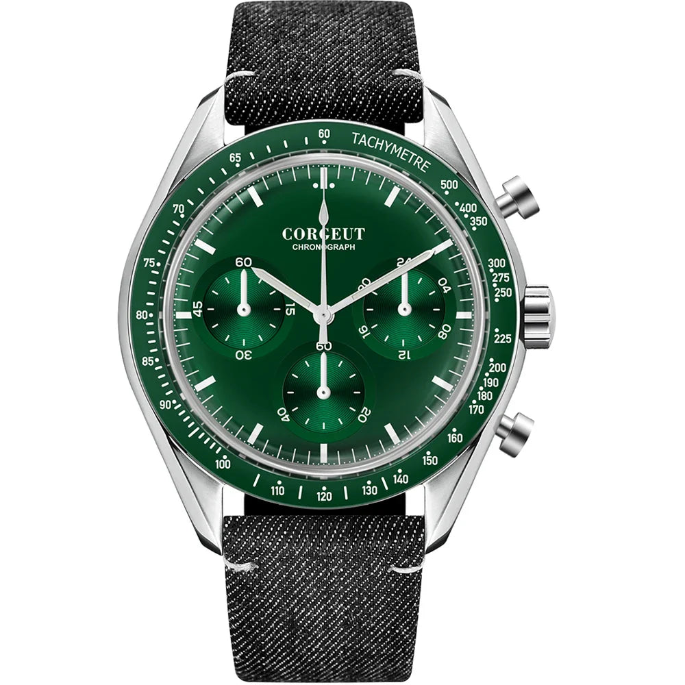 Corgeut 40MM Mens Chronograph Quartz Watch by DarkByteGear