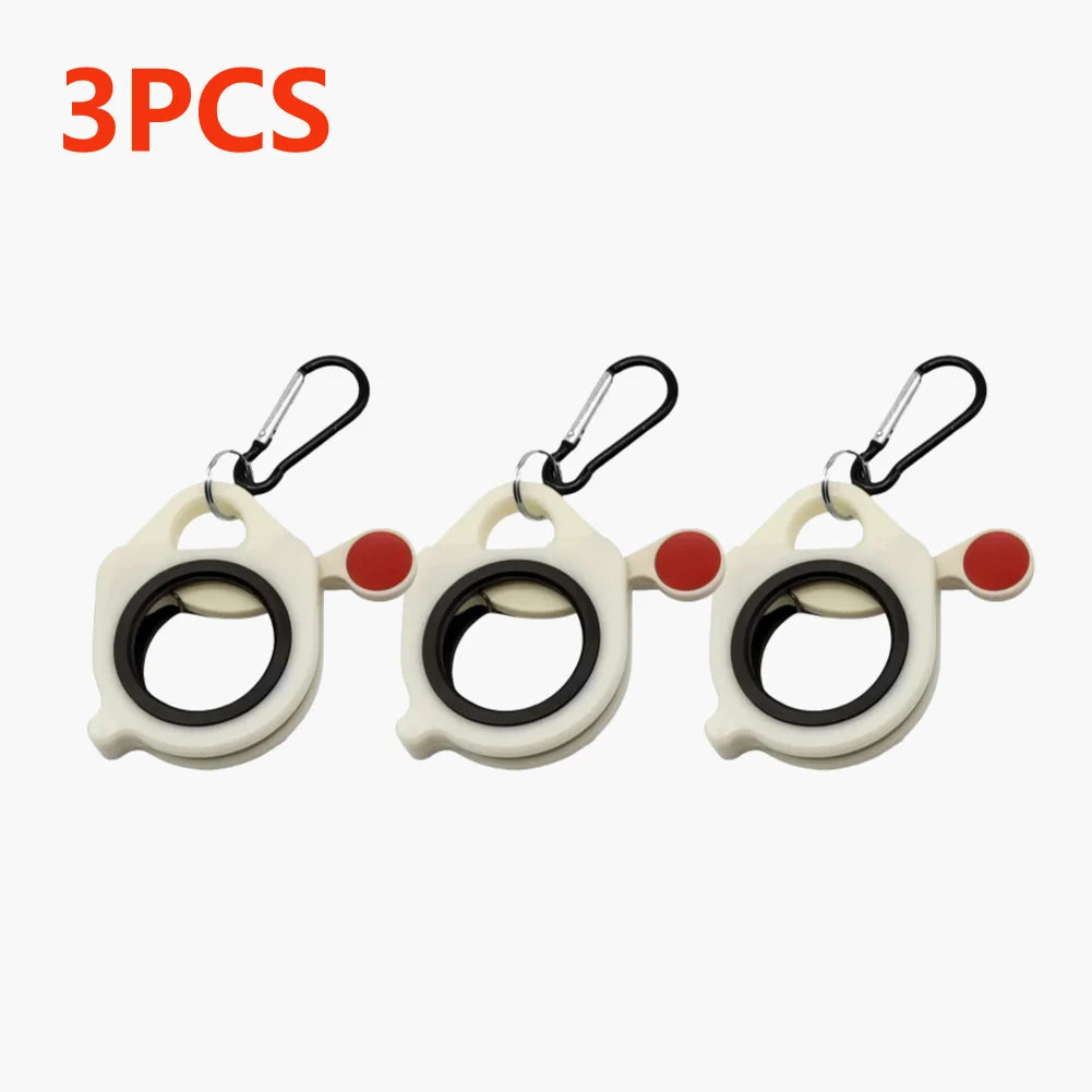 1-3PCS Fluorescent Cable Tie Organizer Reusable Zip Tie Holder Portable Electrical Wire Ties Clip Plastic Cable Tie Storage Tool by DarkByteGear
