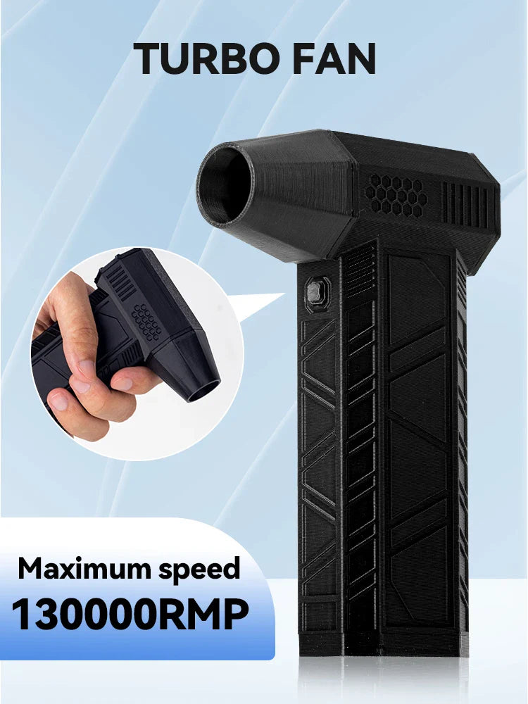 130000RPM Mini Turbo Jet Fan - High-Speed Handheld Electric Air Blower & Car Dryer by DarkByteGear
