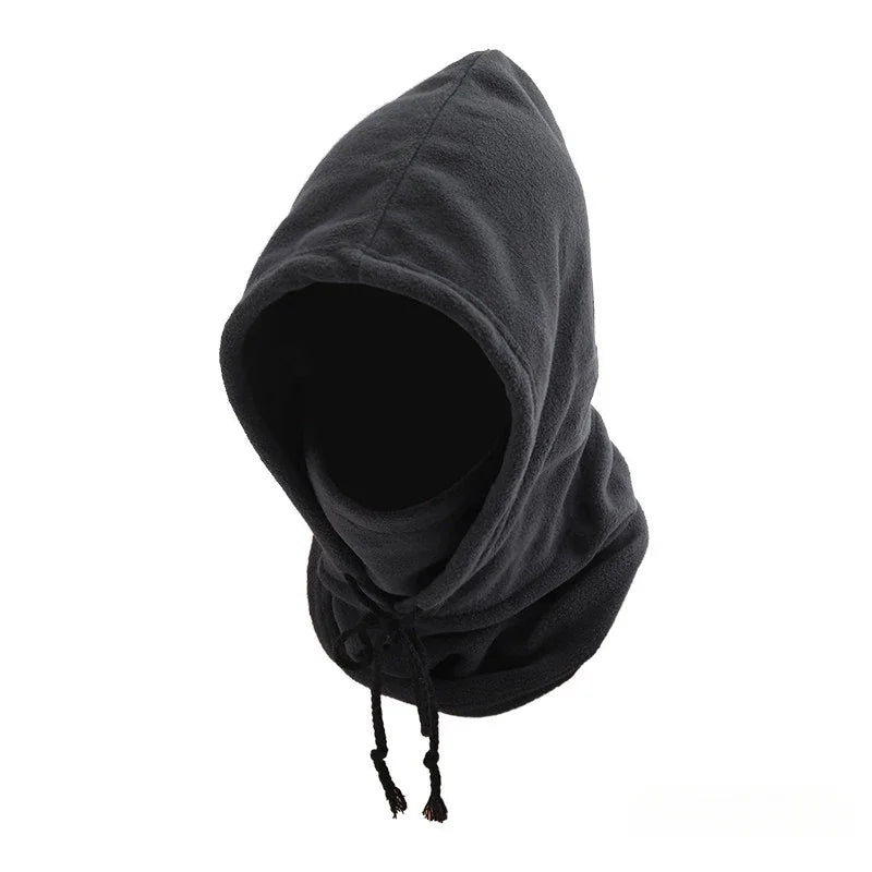 Winter Balaclava Hooded Scarf - Warm Neck Gaiter with Hood for Outdoor Activities, Cycling, Skiing - Black, Pink, Khaki by DarkByteGear