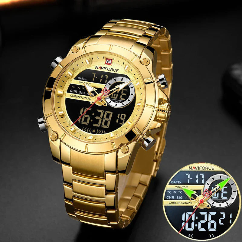 NAVIFORCE Casual Quartz Watch Men by DarkByteGear