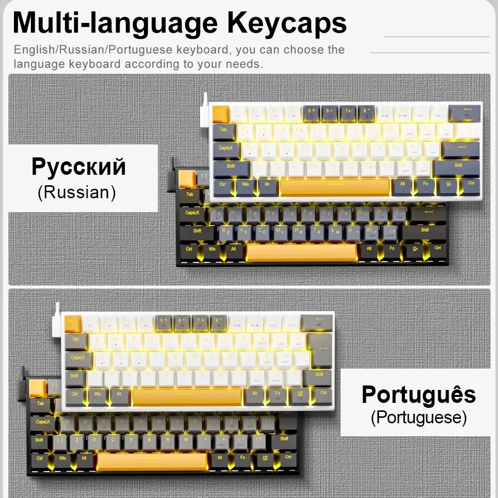 E-YOOSO Z11 USB Mechanical Gaming Wired Keyboard by DarkByteGear