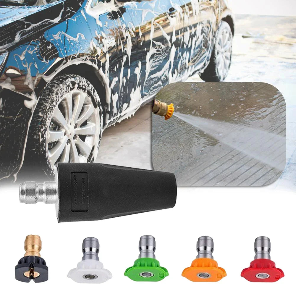 Pressure Washer Turbo Nozzle 2600 PSI 2.0 GPM Rotating Power Washer Tips 1/4-Inch Quick Connect for High Pressure Car Washers by DarkByteGear