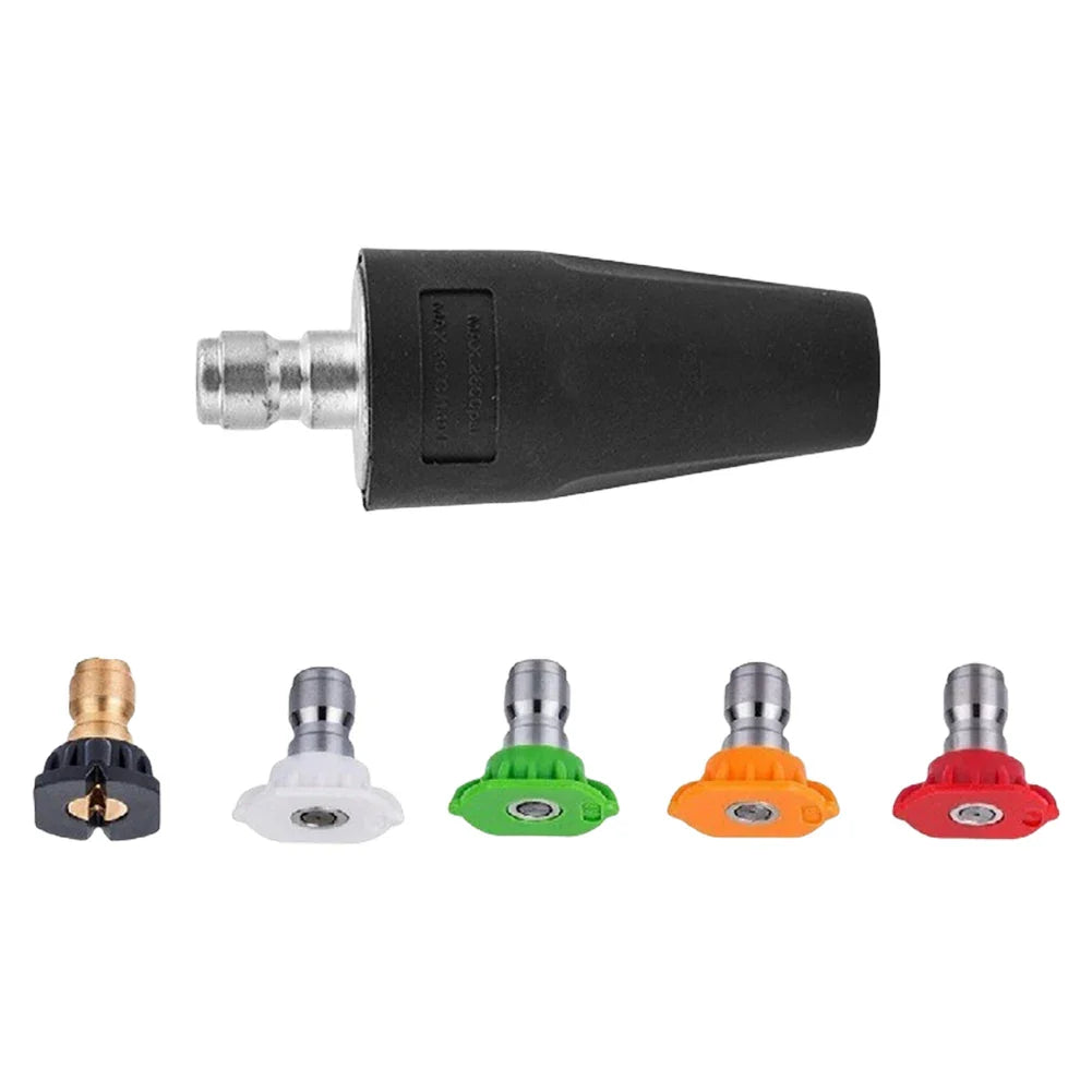 Pressure Washer Turbo Nozzle 2600 PSI 2.0 GPM Rotating Power Washer Tips 1/4-Inch Quick Connect for High Pressure Car Washers by DarkByteGear
