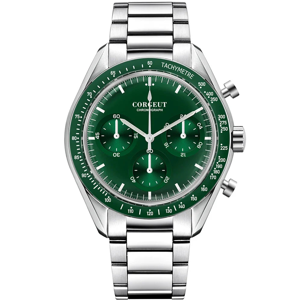 Corgeut 40MM Mens Chronograph Quartz Watch by DarkByteGear