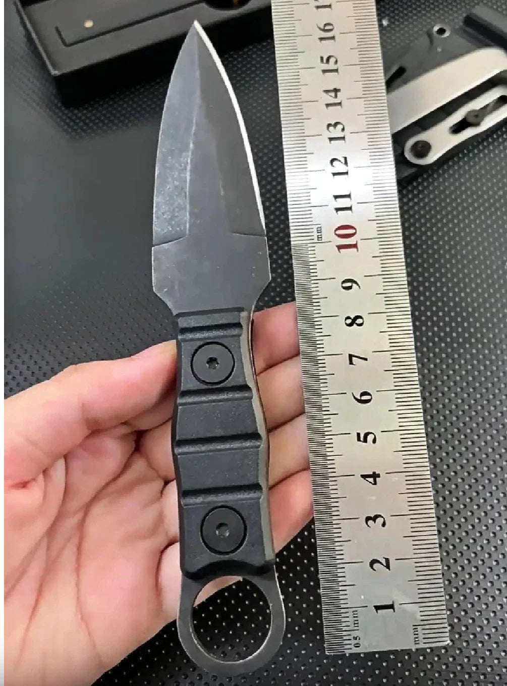 New Recommended Outdoor Tactical Knife High Hardness Multi-function Field Survival Knife Mini Portable Small Straight Knife by DarkByteGear