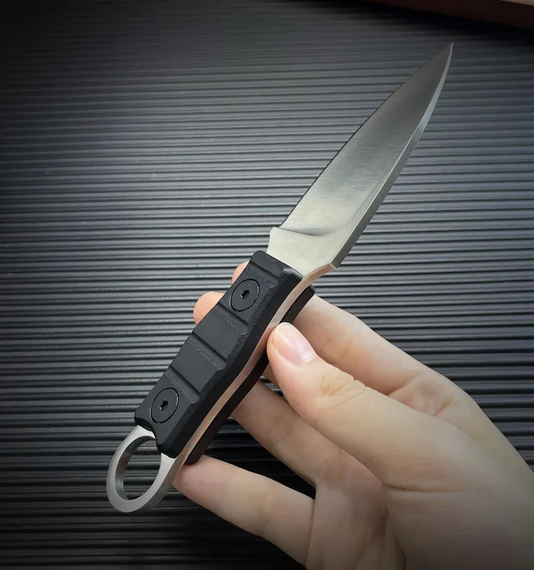 New Recommended Outdoor Tactical Knife High Hardness Multi-function Field Survival Knife Mini Portable Small Straight Knife by DarkByteGear