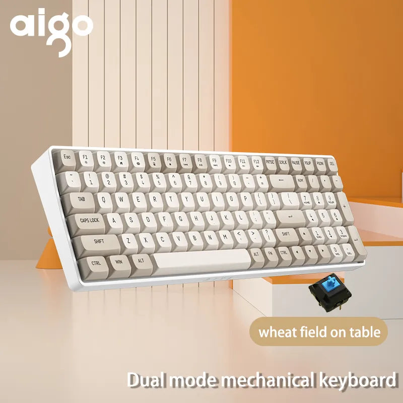 Aigo A100 Gaming Mechanical Keyboard 2.4G Wireless by DarkByteGear