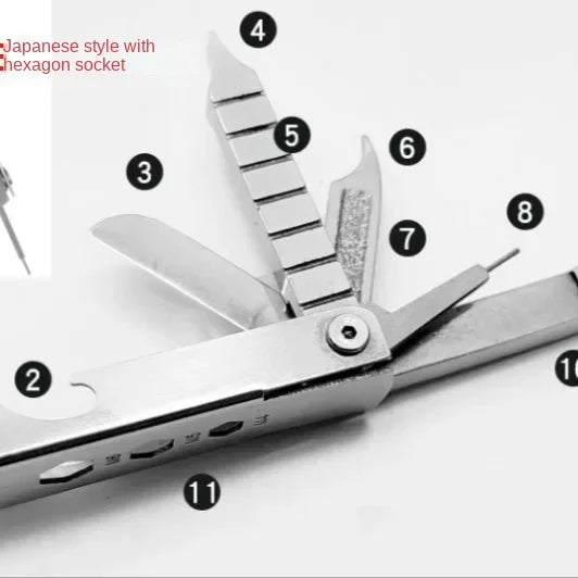 NexTool Mini Sailor 11-In-1 Multi-Function Tools 6.7cm Pocket Multitool Pliers Multi-tool Tools Retrieve Card Pin Opener Knife by DarkByteGear