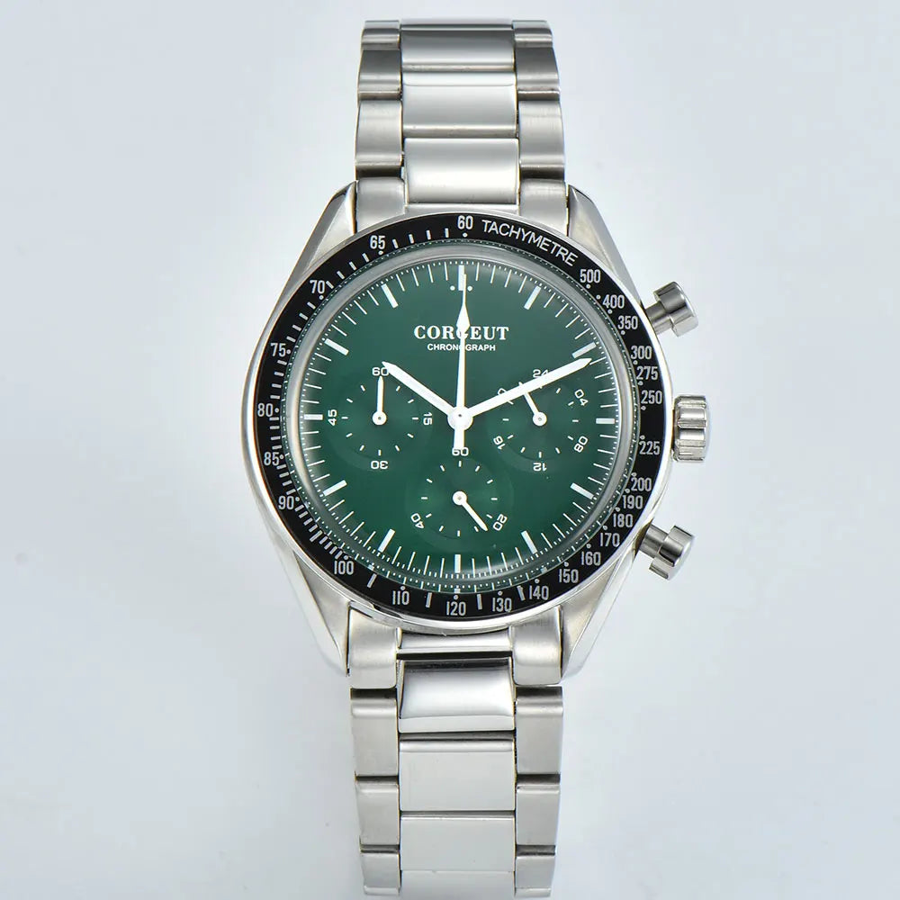 Corgeut 40MM Mens Chronograph Quartz Watch by DarkByteGear