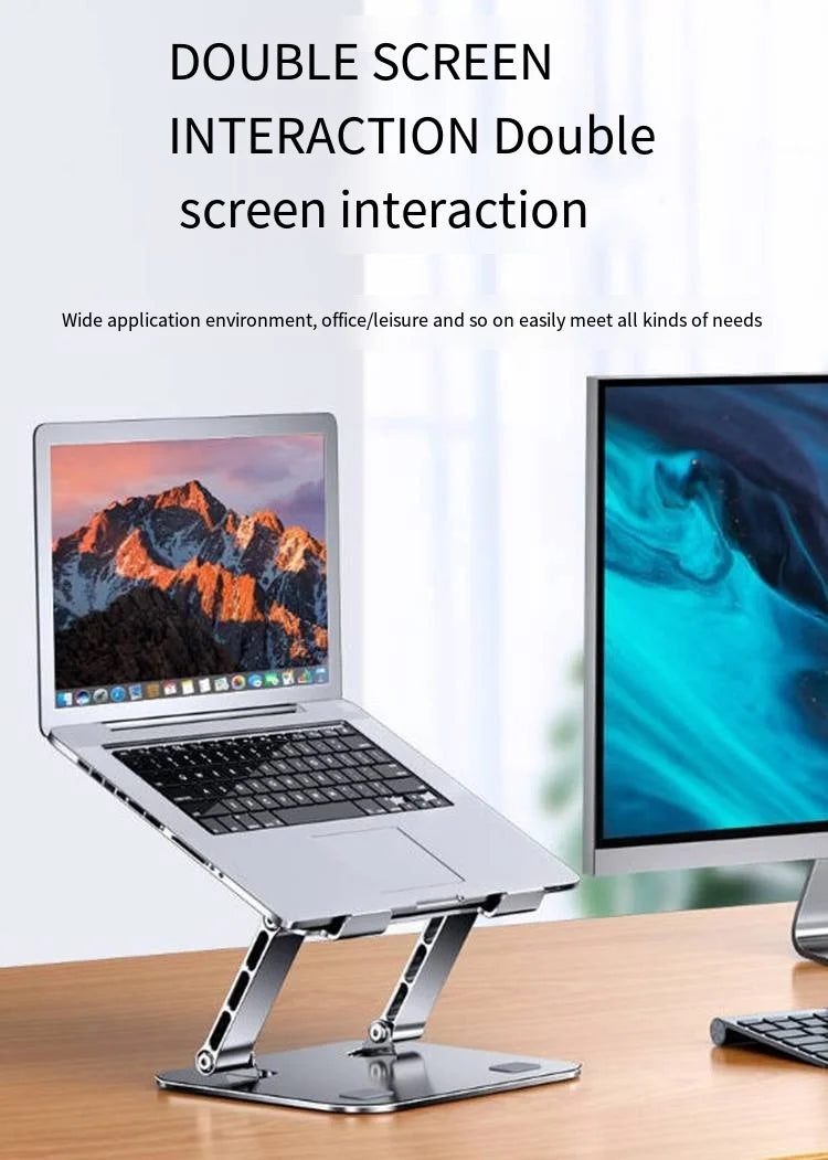 Laptop Stand Aluminium Alloy Foldable Tablet Stand Macbook Laptop Portable Fold Holder Bracket Support by DarkByteGear