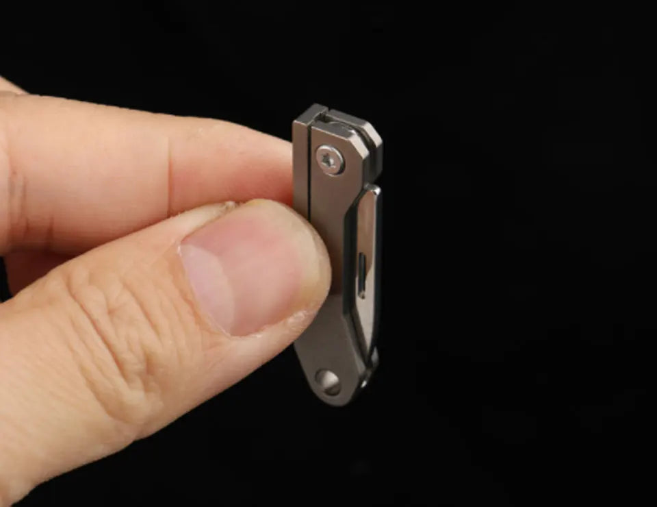 Titanium Alloy Mini EDC Knife Camping Equipment Unboxing Mini Knife Keychain Hanging Outdoor Multi Tools Knife by DarkByteGear