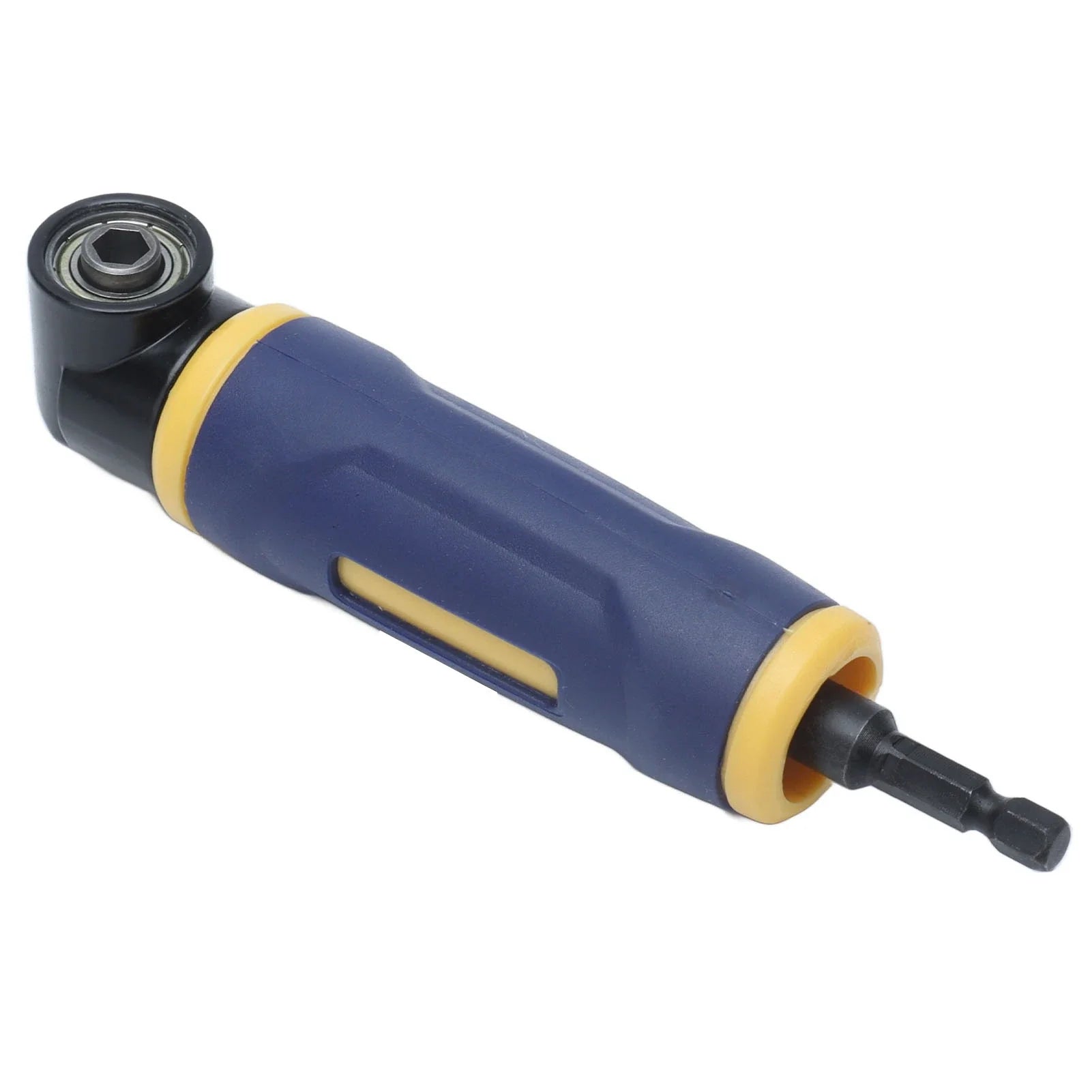 Right Angle Drill Adaptor 90 Degree Yellow Blue Drills Attachment Extension Driver Yellow Blue Extension Driver by DarkByteGear