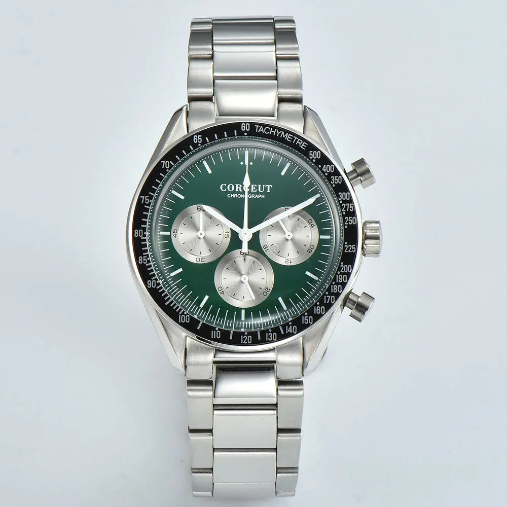 Corgeut 40MM Mens Chronograph Quartz Watch by DarkByteGear