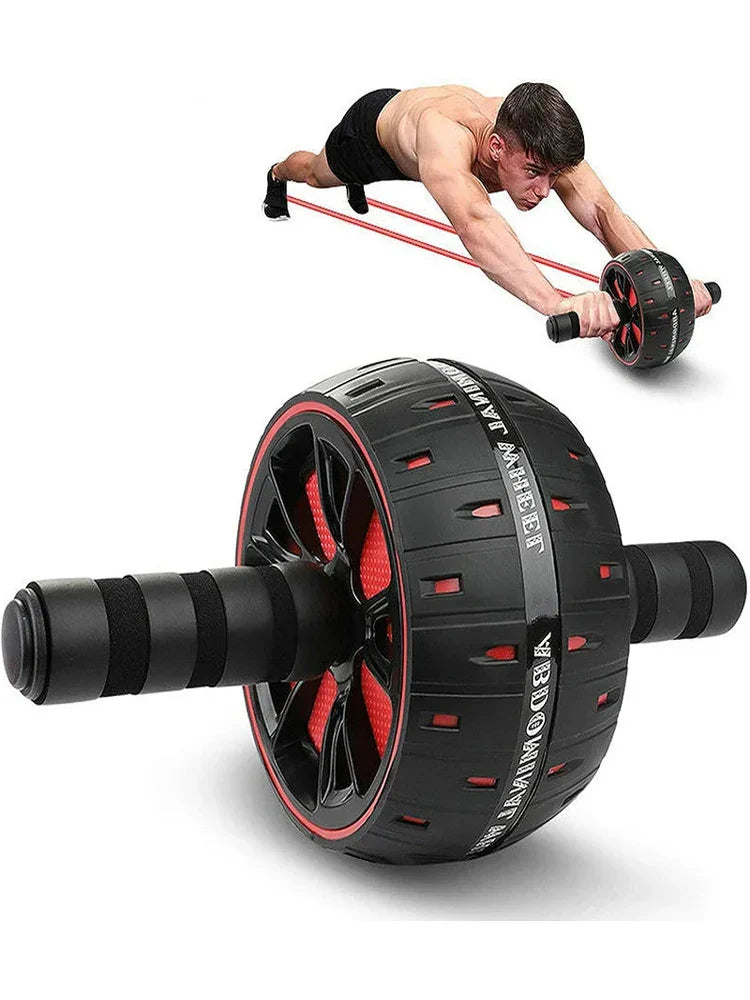 Big Ab Roller for Abs Workout Ab Roller Wheel Exercise Equipment For Core Workout Abdominal Wheel Roller For Home Gym Muscle by DarkByteGear