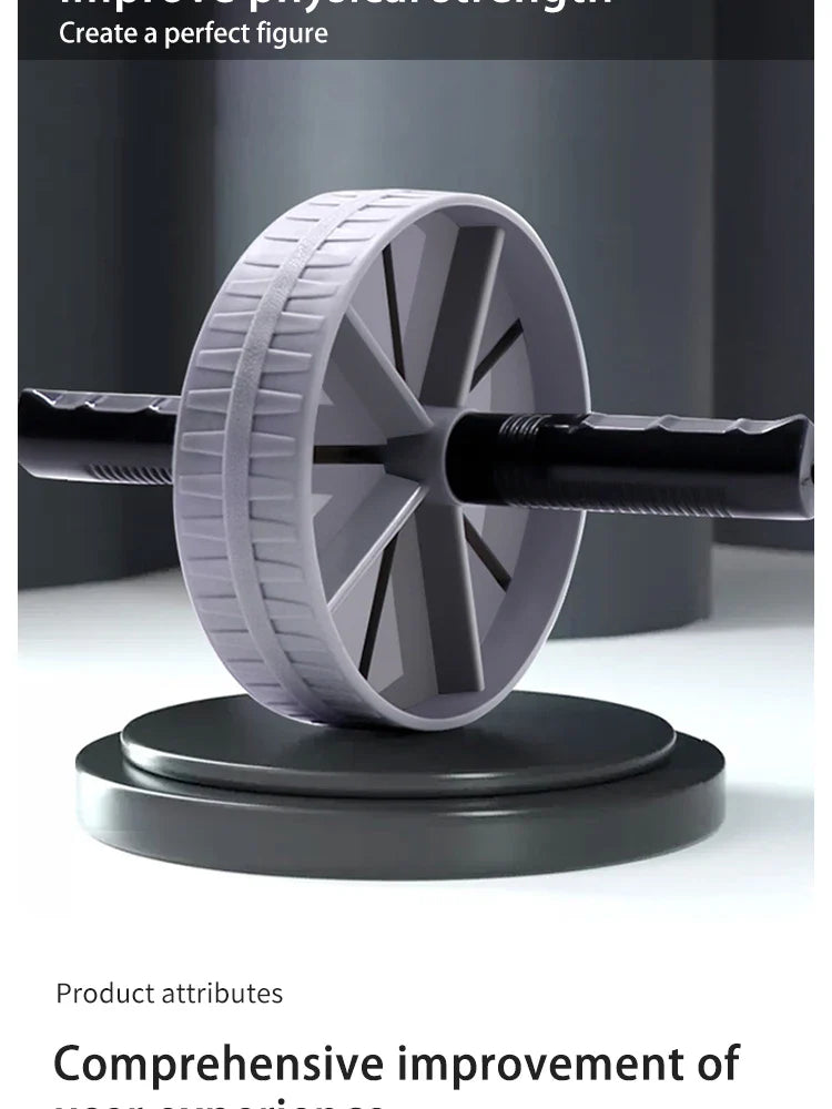 1pc Household Silent Abdominal Workout Roller, Abdominal Exercise Wheel For Workout Body Building, Waist & Tummy Slimming by DarkByteGear